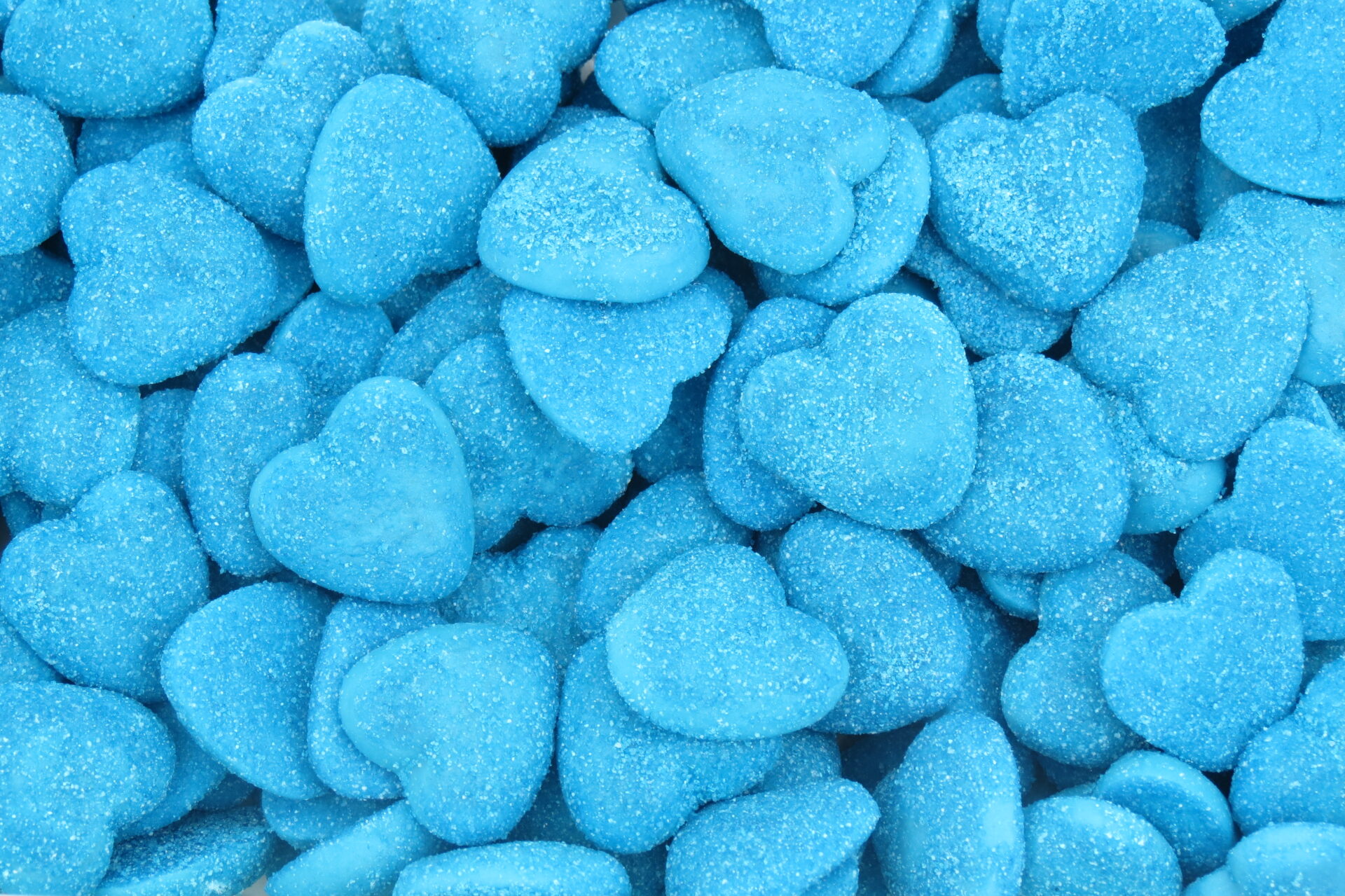 Filled Raspberry blue hearts - Bon Bon Ballon